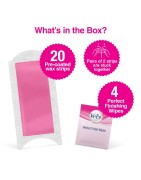 Veet Ready to Use Wax Strips Full Body Waxing Kit - Normal Skin, 20 Strips
